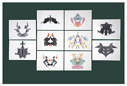 GREATBIGCANVAS Rorschach Inkblot Test Unframed Poster Print