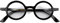 LONDON MOLE Runde Lesebrille | Moley-Brille | Coole Leser | Stilvolle Brille für Herren Damen Unisex | Federscharniere | Schwarz Glänzend | +1,5 Vergrößerung