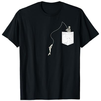 Pesca Con Mosca Pez Pescar Pescador En El Bolsillo Pescando Camiseta