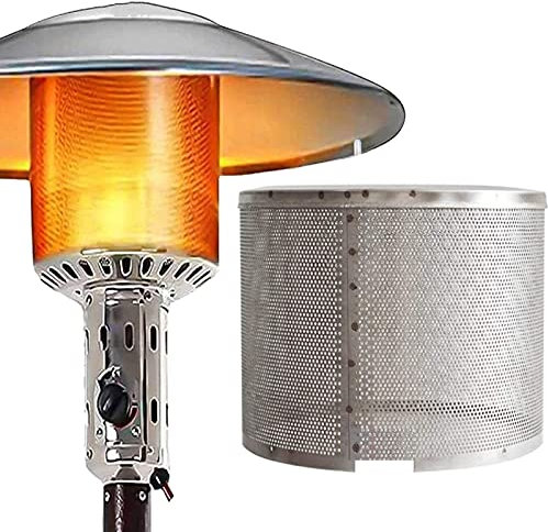 ZHENGRUI Terrassenheizer Brenner brennende Netzabdeckung, Outdoor Erdgas Edelstahl Sicherheitsnetzabdeckung Ersatzteile Zubehör,Silver(0.75ft)
