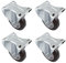 Amig - Pack de 4 Roulettes Fixes | Ø 100 mm | Roulettes pour Déplacer des Meubles ou des Électroménagers | Poids Maximum 100 kg | Pour Déplacer des Meubles Lourds | Roulements à Rouleaux