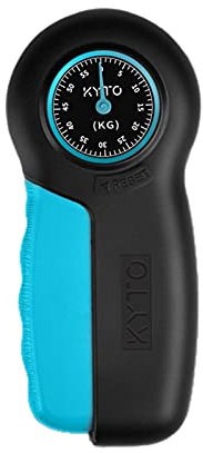 Krafttest-Push-Pull-Messgerät Hand Dynamometer Griff Leistungsstärke Messgerät Fitness-Trainingsgreifer für Druck- und Zugprüfungen (Color : Beige)