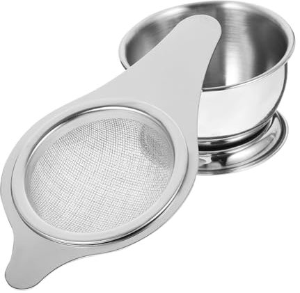 IMIKEYA Stainless Steel Tea Infuser Strainer Fine Mesh Filter Tea Leaves Strainer for Enjoyment