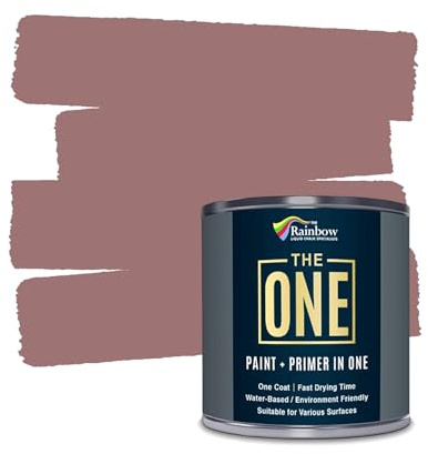 The ONE All-In-One Paint & Primer - Dark Pink Matt, 2.5 L | Multi-Surface 1 Coat Formula | Easy Indoor & Outdoor Decorating for Home & Garden Walls, Floors & Furniture | Durable, Water-Based & Low VOC