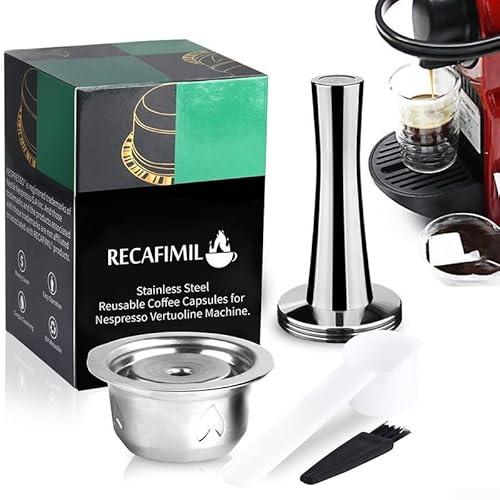 Capsule de café 230 ml avec tamper pour Plus compatible avec lline GCA1 ENV135 ENV150 BNV450WHT1BUC1 Accessoire de brassage de café en acier inoxydable pour poudre fine et lait en poudre