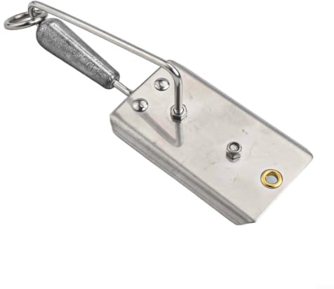 Justerbar fiskehyvel 13 cm rostfritt stål (2# 13 cm/86,8 g) | Precisionsdjupkontroll, justerbara blad, robust stålbyggnad, 12 cm storlek, perfekt för trolling