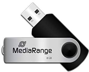 MediaRange USB Speicherstick, 8GB, grau