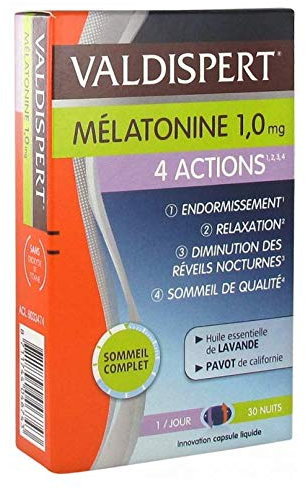 Valdispert 4 Actions 30 capsules Lot de 4 boîtes