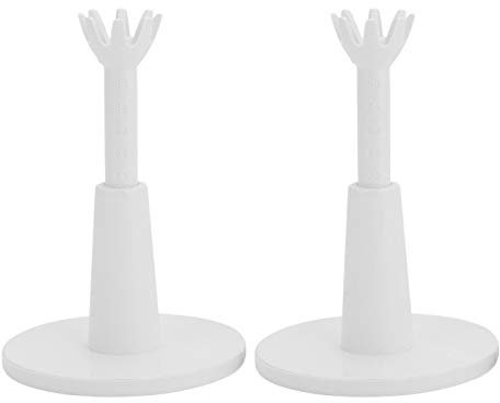 2PCS verstellbare Golf-Tees, Einstellbare Tees, Driving Range Tee-Halter, Golfball-Training Sportzubehör für das Golf-Training Weiß