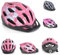 Byox Kinder Schutzhelm Y02, 17 Löcher, Größe M, einstellbar 54-58 cm, LED-Licht, Farbe:pink