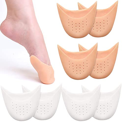 Protector de dedos de ballet, zapatos de punta de silicona, almohadillas de gel de encaje, juego de protectores de dedos, transpirables, para zapatos de ballet, tacones altos