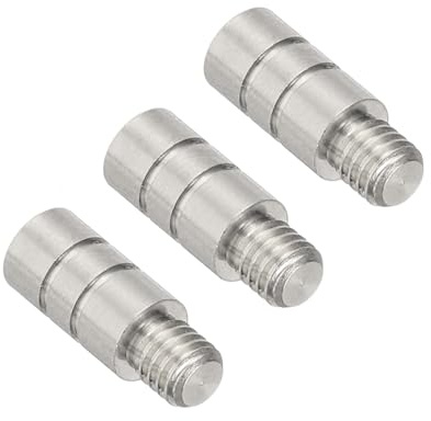 PATIKIL Pesi per Freccette da 2g, 3 Pezzi in Ottone Aggiungi Accentuatore 2Ba Filettatura per Accessori di Contrappeso per Freccette, tonalità Argento