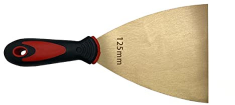 Espátula, espátula de cobre con hoja flexible for paneles de yeso, masilla, calcomanías, papel tapiz, horneado, masilla, parches y pintura.(125mm)