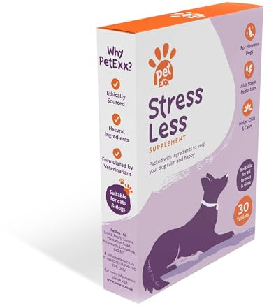 PetExx Stress Less Supplement for Dogs and Cats, 30 Tablets (30 chews)