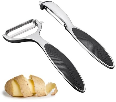 Potato Peeler, Stainless Steel Rotary, Vegetable Peeler, Potatoes Peelers, Kitchen Fruit Simple, Apple Shredder Blade, Rotatable Multifunctional, Potato Peeler Hand for Vegetables and Fruits
