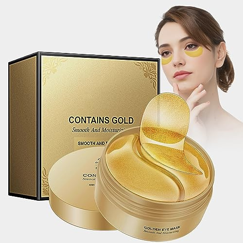 60 Piezas Parches Ojos Bolsas y Ojeras, Parches Ojos para Reducir Bolsas y Atenuar Ojeras, Mejorar Líneas Finas, Hidratantes y Reafirmantes para la Piel del Contorno de Ojos