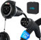 EVPEIWE Typ 2 EV Ladekabel Verlängerungskabel, 22KW/32A 3 Phase Ladekabel Verlängerungskabel mit Sicherheitsschloss für IEC-62196 Elektrofahrzeuge & PHEV für Typ 2 EV-Ladegerät, 5M