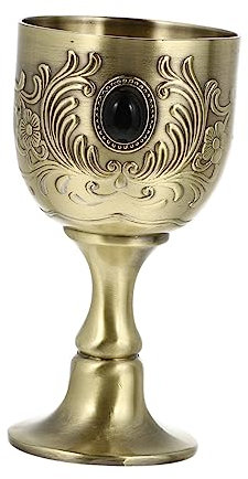 Alipis Copa De Vino Retro De Aleación Mini Copa De Metal Para Fiesta Cáliz Vintage De Para Decoración