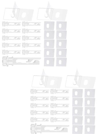 Asukohu Einfache Installation, Jalousien-Schnur, Haken, Reparaturlaschen, vertikale Vorhangbefestigung, Zubehör, 12 Stück