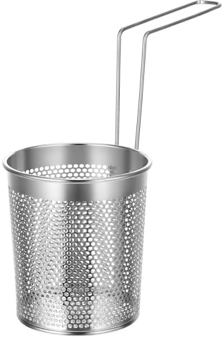 CALLARON Colino Pasta Funzione Scolapasta e Filtro per Pentola in Acciaio Inossidabile Pieghevole per Evitare Scottature per Cucinare la Pasta in Casa