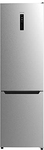 Cecotec Frigorífico Combi 2 Puertas Bolero CoolMarket Combi 356 Inox D. 356 L, Altura 200 cm y 60 cm de Ancho, Bajo Consumo, Sistema Multi Air Flow, Total No frost, 2 Cajones