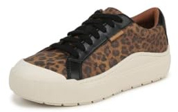 Dr. Scholl's Shoes Womens Time Off Sneaker Leopard Brown 8 M