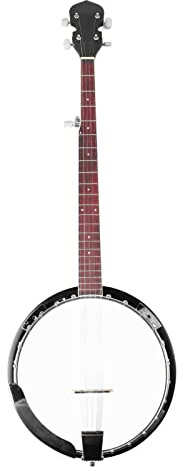 Banjo de 5 Cuerdas Banjo Clásico de 5 Cuerdas, Banjo Banjo de Tamaño Completo con Parte Trasera Cerrada para Músicos Profesionales y Principiantes