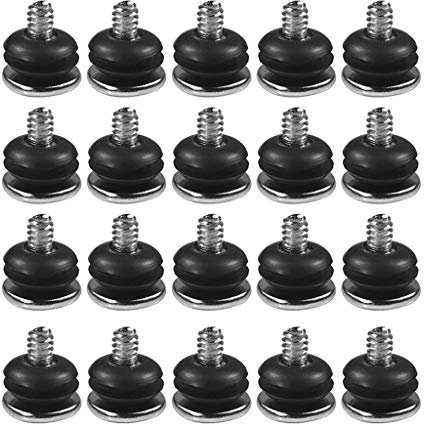 XAGMODSHN 20 Stück Computer für Gehäuse stoßfeste Schrauben + Stoßdämpfung Gummidichtungen für 8,9 cm (3,5 Zoll) Festplatten-Dämpfungsschrauben-Set