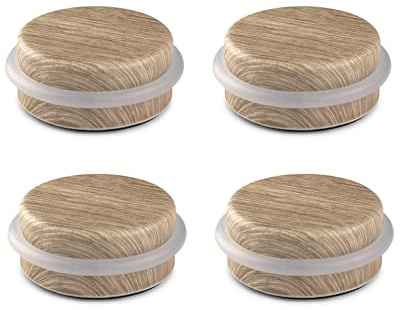 Inofix - Tope de puerta extrafuerte decorativo adhesivo 18xØ46mm - 4 uds.