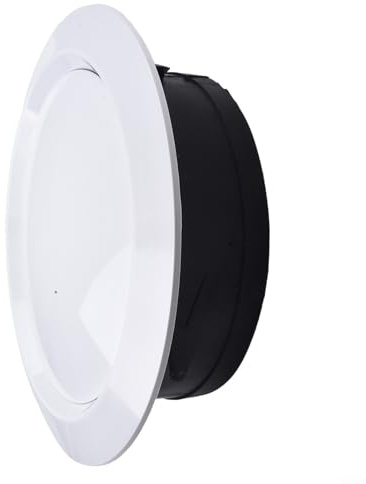 Griglia di ventilazione a soffitto regolabile in materiale ABS per l'alimentazione dell'aria e riduzione del rumore interno (200 mm)