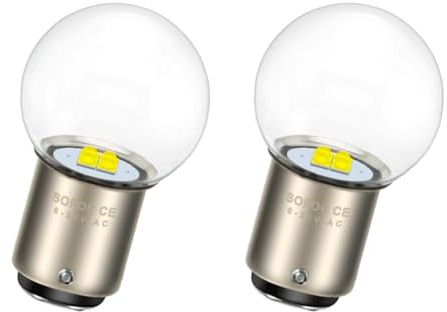 SOFOC P21/5W 1157 BAY15D G25 Bombilla Blanca Luz de Marcha Atrás LED 6V 12V 24V Compatible con 6-30V AC/DC 4SMD DRL Luz de Posición Luz Interior 2Pcs