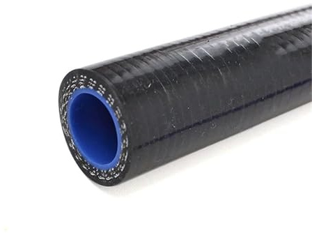 Manguito Turbo Manguera de refrigerante de silicona, 1 metro de longitud, diámetro interior del tubo del intercooler: 16 mm, color rojo, azul y negro. manguera de intercooler(Black)