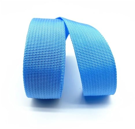 WEOKDFHA sadelgjord 5 meter 30 mm kanvas band bältesväska sadelgjord nylon husdjur ryggsäck band sytillbehör (Himmelsblå)