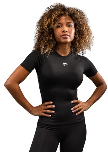 Venum Halo Rashguard - Maniche Corte da Donna, Nero, XL