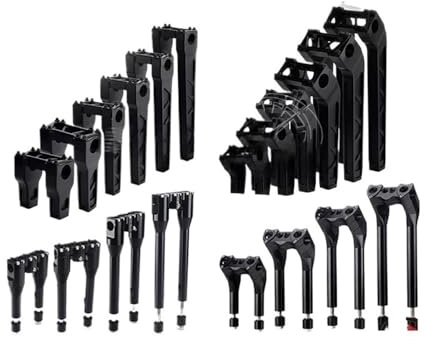 Riser Manubrio Per Dyna Street Bob FXDB Per Custom CVO Street Glide FLHR Per Road King FXBB FXSB Breakout Riser manubrio Riser T-Bar 25mm Bar