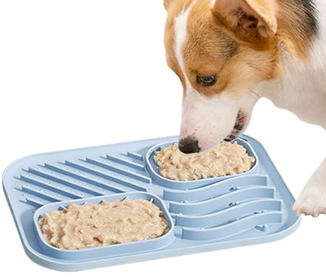 Alfombra De Lamiendo para Perro | Dispensador de de Silicona | Alfombra Lamiendo con - para Enriquecimiento de Gatos y Cachorros, Comida en Casa, Educación y