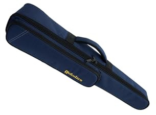 budiniao Custodia per sassofono soprano e clarinetto con imbottitura morbida e impermeabile, ampia tasca per tutti gli accessori essenziali, custodia per sassofono con tasca , Blu , 70x12x9cm