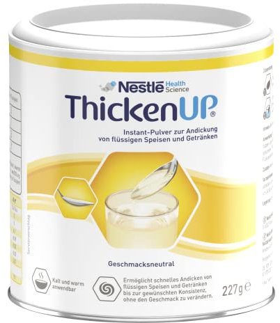 Nestlé Health Science ThickenUP Pulver für Flüssigkeiten und Pürierte Speisen, Glutenfrei, 1 x 227 g Dose