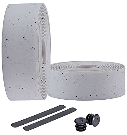 BBB Cycling Fahrrad, Mountainbike Lenkerband Raceribbon, BHT-01, Weiss Cork, 200 x 3 cm