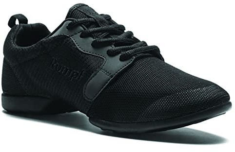 Rumpf Mojo Dancesneaker Tanzsneaker Tanzschuhe Hip Lindy Hop Gymnastik Trainings Hallen Aerobic Schuhe , schwarz, GB 5, EU 38