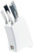 Richardson Sheffield R140MZK369K28 Kyu Mono Kitchen Knife Block Set, White, Set of 5,22.3 x 8.5 x 36 cm