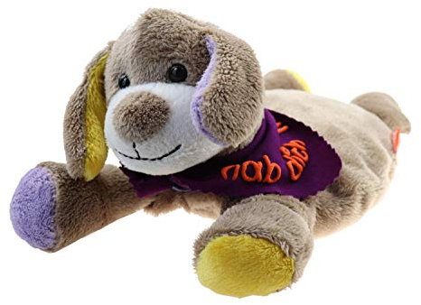 Wärmekissen Wärmetier Hund Vers. 1 mit Halstuch und Namen oder Spruch - Personalisiertes Baby Körnerkissen Rapskissen - Körnerkissen Rapskissen