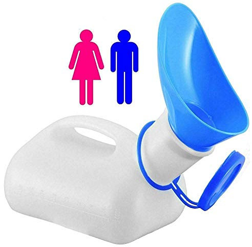 MantraRaj Unisex Potty Urinals for Car, Toliet Urinal Pot for Men and Women, Portable Pee Bottle, With a Lid and Funnel,Leakproof Urinals for Car, Travel Camping Outdoor