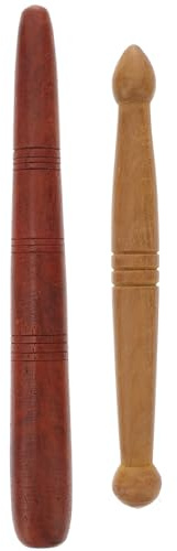 EXCEART Bâton De Massage En Bois Pour Réflexologie Plantaire Outil D’Acupression Portable 13.50 cm Pour Massage Des Pieds Usage Maison Et Salon Lot De 2 Pièces