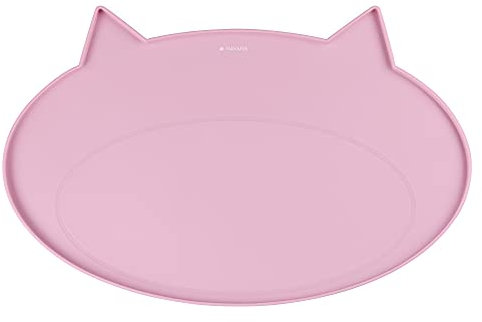 Navaris Silikonmatte Unterlage für Hundenapf - 50x32,2x1cm Napfunterlage Matte für Katzen Hunde - Silikon Futtermatte für Fressnapf - rutschfest