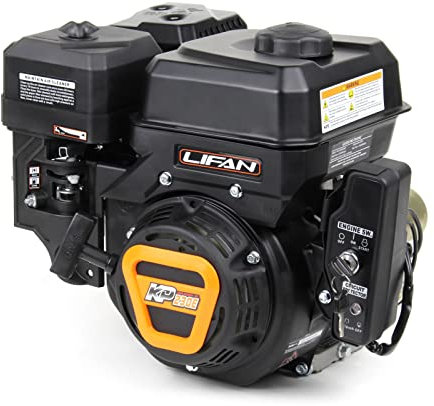LIFAN KP230E E-Start Benzinmotor mit 6,5 PS Einzylinder für Rüttelplatten und Baumaschinen, luftgekühlter 4-Takt Motor mit 19,05 mm Kurbelwelle, OHV-Ventilsteuerung & 223 cc Hubraum