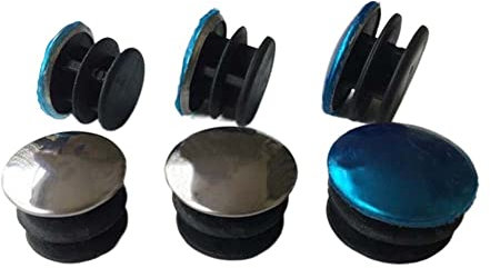 GatherTOOL 4 uds/8 uds/10 uds/12 uds/30 uds/50 uds Tubo Redondo de Acero Inoxidable Insertos Tapones 20mm/22mm/25mm Tapas ciegas Cubierta de Orificio de Pata de Mueble (Color : 50pcs, Size : 20mm)