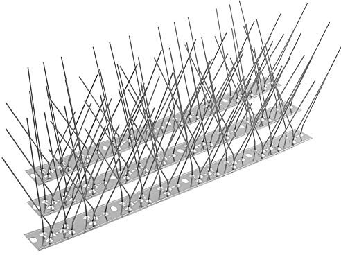 Taubenabwehr Edelstahl Vogelabwehr 5 m, Taubenabwehr Spikes Vogelschreck und Vogelschutz für Balkon Dach Garten oder Sichtschutz Spikes Gegen