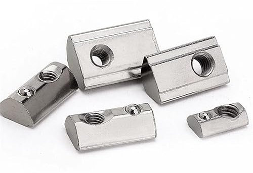 100 Stück M5 Nutenstein Nut 8 für 3030 Alu Profil 8mm mit Zentrierung Federkugel