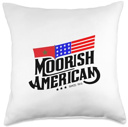 Moorish American Since 1913 Islamic Moors Black History Throw Pillow